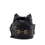Маленькая кожаная сумка-ведро Horsebit 1955 Crossbody Bag 1