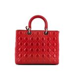 Большая сумка-тоут Lady Dior Bag Cannage Quilt Lambskin 2