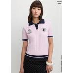 Pomelo. x Moomin Вязаный поло-топ - Розовый 3
