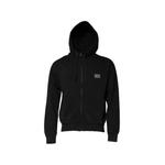 logo-plaque zip-up hoodie 1