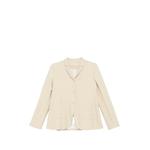 notched-lapel button-up blazer 1