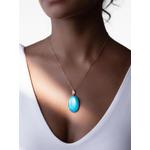 big Elemental turquoise and diamond necklace 2