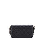 CC Flap Phone Holder with Chain Quilted Lambskin with Crochet Detail crossbody bag 2