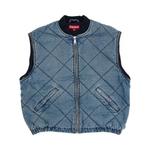 Верхняя одежда Supreme Zip-Off Sleeve Quilted Bomber Jacket 'Denim' 4
