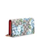 Сумка через плечо Chain Wallet Blooms Print GG Coated Canvas 1