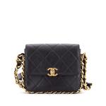Маленькая сумка на плечо Framing Chain Flap Bag Quilted Calfskin 1