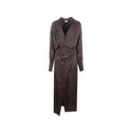 draped wrap-style midi dress 1