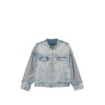 distressed panelled denim jacket 1