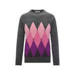 argyle-knit cashmere sweater 1