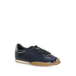metallic-effect leather sneakers 2
