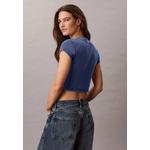 Футболка Baby Fit с рифленым монограммным логотипом - Calvin Klein Jeans 2
