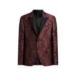 Однобортный жакет с узором Paisley 1