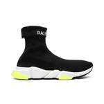 Кроссовки Balenciaga Speed Sneaker Cuffed 'Black Yellow' 1