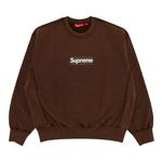 Свитшоты Supreme Washed Box Logo Crewneck 'Brown' 1