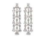 Серьги Orchid Cascade из белого золота 1