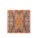 silk pocket square with symmetric Paisley motif scarf 1