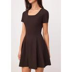 Коричневое мини-платье годе из ткани Twoss26El626 3