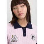 Pomelo. x Moomin Вязаный поло-топ - Розовый 6