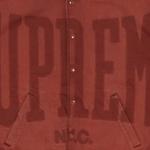 Варсити куртки Supreme Washed Knockout Denim Varsity Jacket 'Ржавый' 3