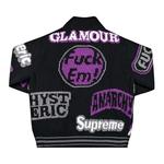 Свитеры Supreme x Hysteric Glamour Logos Zip Up Sweater 'Black' 2