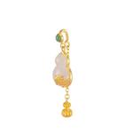 LITZ 999 (24K) Золотая подвеска с нефритом P175 3
