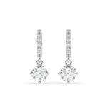Серьги-подвески из белого золота 1