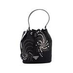 Сумка-ведро Top Handle Bead Embellished Re-Nylon Mini 1