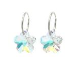 Ab SWAROVSKI®Elements Серьги-гвоздики Серебро/AB 1