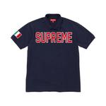 Верхи Supreme Twill Appliqué Polo 'Темно-синий' 1