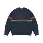 Свитеры Supreme Raised Stripe Sweater «Navy» 1