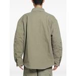 logo-embroidered overshirt 2