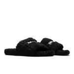 Тапочки Balenciaga Furry Slides 'Black' 8