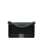 2012 Old Medium Quilted Caviar Boy Flap crossbody bag 1