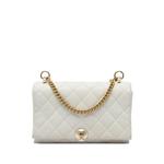 2019 Small Quilted Calfskin Pearl CC Accordion Flap crossbody bag 1