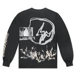 Футболки Cactus Jack by Travis Scott For Fragment Logo Long-Sleeve 'Black' 2
