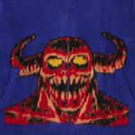Худи Supreme x Toy Machine Zip Up Hooded Sweatshirt 'Blue' 3