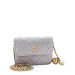 Мини-сумка через плечо Pearl Crush Flap Clutch with Chain Quilted Lambskin 1