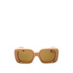 Medusa-embellishment square-frame sunglasses 1