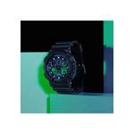 GA-100BEG-1A Мужские аналогово-цифровые часы, черный ремешок из смолы 7