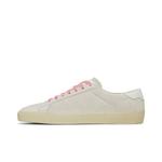 Кроссовки Saint Laurent SL-06 Signature Court Suede 'White Pink' 3