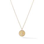 Колье L Initial Charm из желтого золота с бриллиантами 1
