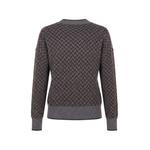 geometric-pattern V-neck sweater 2