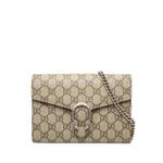 Сумка через плечо Dionysus Wallet on Chain с узором GG Supreme (2016-2026годы) 1