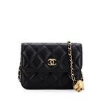 Мини-сумка через плечо Pearl Crush Flap Clutch with Chain Quilted Lambskin 1