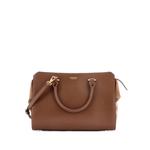 Banwell Leather and House Check Canvas Small tote bag 1
