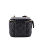 Мини-клатч Tiny CC Link Vanity Case with Chain Quilted Caviar 2