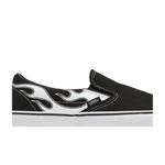 Слипоны Vans Classic Slip-On «Пламя — черно-белый» 2