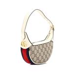 Сумка-хобо Ophidia Half Moon Bag из канваса с узором GG 2