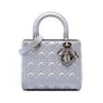 Сумка-сэтчел Pearlescent Lambskin Cannage Lady Dior среднего размера (2018 год) 1