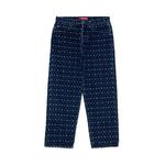 Джинсы Supreme Flocked Loose Fit Jean «Blue» 1